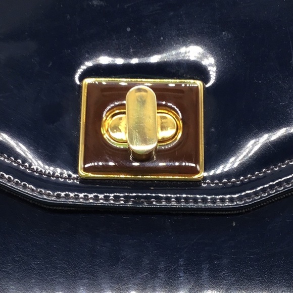 🌼3/$13🌼BUNDLE DEAL! Navy Blue Patent Clutch/Shoulder Bag - Picture 7 of 10